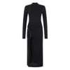 Roberto Cavalli Langes Kleid Mit Gerafftem Detail In Black