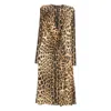 Roberto Cavalli Animal-print Draped Dress In Animal Print