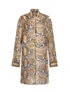 Roberto Cavalli Hemdkleid Mit Python-print