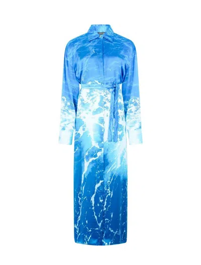 Roberto Cavalli Dresses In Deep Blue