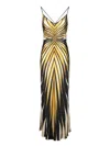 Roberto Cavalli Vestido Midi - Amarillo In Grey