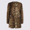 Roberto Cavalli Knee Length Dress Leopard Print In Multi