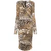 Roberto Cavalli Dresses Neutral, Brown In Brown