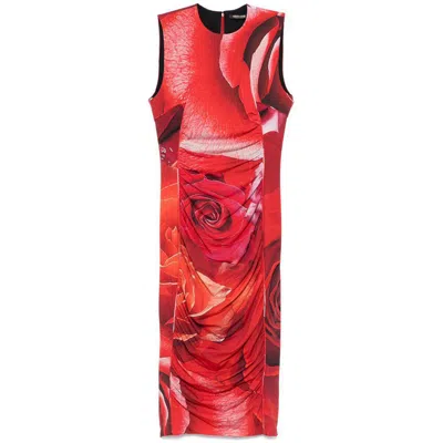 Roberto Cavalli Dresses In Red