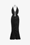 Roberto Cavalli Elegance Sequin Dress In Black