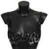 Roberto Cavalli Black Lace Reggiseno Nylon Bra Underwear