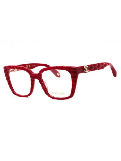 Roberto Cavalli Elegant Cat-eye Eyeglasses For Women In Burgundy