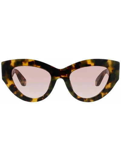 Roberto Cavalli Elegant Gradient Acetate Women's Sunglasses In Brown