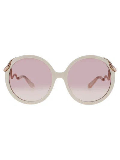 Roberto Cavalli Elegant Gradient Women's Mini Sunglasses In Pink