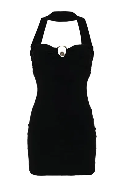 Roberto Cavalli Elegant Mini Dress In Black