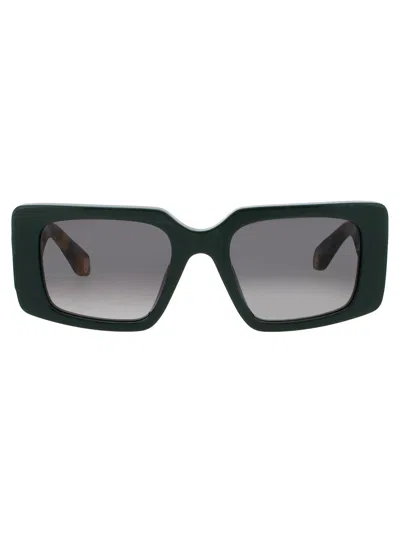 Roberto Cavalli Elegant Women's Mini Sunglasses In Green