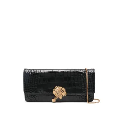 Roberto Cavalli Embossed-crocodile Leather Cross Body Bag