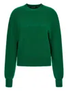Roberto Cavalli Embroidered Wool Sweater In Green