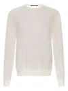 Roberto Cavalli Embroidered Wool Sweater In Neutral