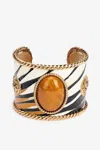 Roberto Cavalli Enameled Metal Bracelet In Gold