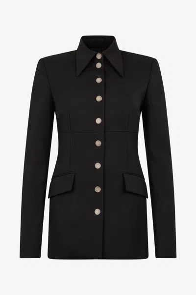 Roberto Cavalli Equestrian-style Blazer In Black