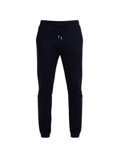 Roberto Cavalli Essential Fleece Classic Cotton Track Pants In Black