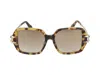 Roberto Cavalli Sunglasses In Havana Brown/honey