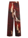 Roberto Cavalli Red Faded-dye Effect Denim Jeans In Red