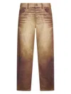 Roberto Cavalli Faded-effect Jeans In Neutrals