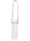 Roberto Cavalli Fang Bag Fringed Shoulder Bag In Neutrals