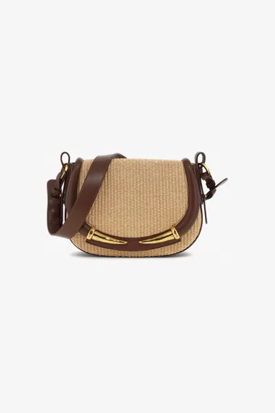 Roberto Cavalli Fang Bag In Light Brown