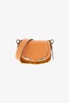 Roberto Cavalli Fringe-trimmed Leather Shoulder Bag In Brown