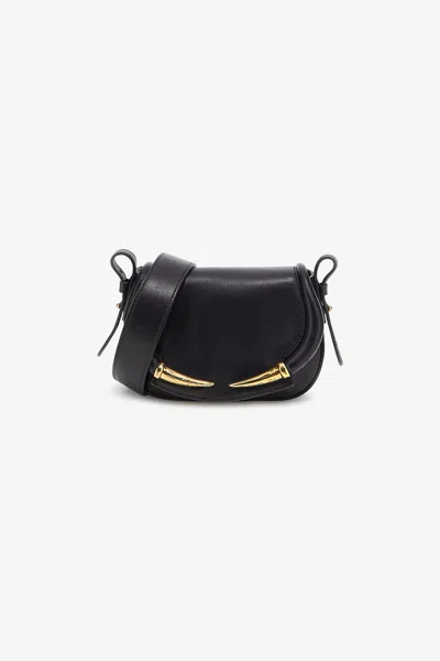 Roberto Cavalli Fang Bang Shoulder Bag In Black