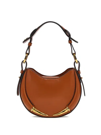 Roberto Cavalli Fang Bang Shoulder Bag In Brown