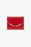 Roberto Cavalli Fang Closure Wallet In Red