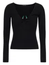 Roberto Cavalli Fang-plaque Jumper In Schwarz