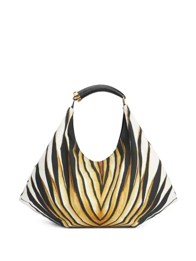 Roberto Cavalli Zebra-print Slouchy Shoulder Bag