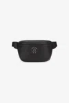 Roberto Cavalli Fanny Pack With Monogram Mirror Snake In Black