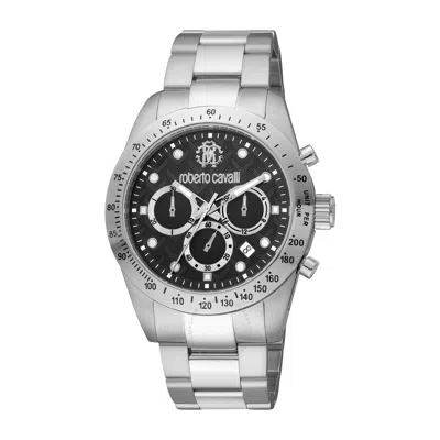 Roberto Cavalli Fashion Watch Chronograph Quartz Black Dial Men's Watch Rc5g046m0045
