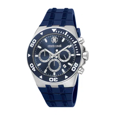 Roberto Cavalli Fashion Watch Chronograph Quartz Blue Dial Men's Watch Rc5g016p0025