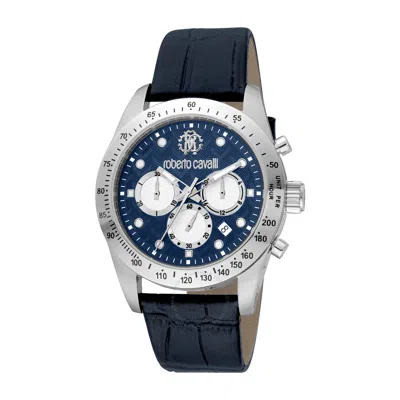 Roberto Cavalli Fashion Watch Chronograph Quartz Blue Dial Men's Watch Rc5g046l0015