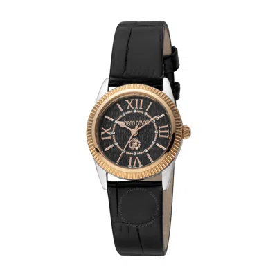 Roberto Cavalli Fashion Watch Quartz Black Dial Ladies Watch Rc5l035l0035 In Black / Gold Tone / Rose / Rose Gold Tone