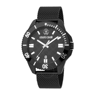 Roberto Cavalli Fashion Watch Quartz Black Dial Men's Watch Rc5g013m0075