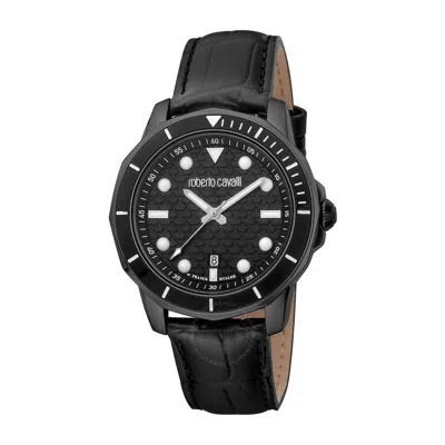 Roberto Cavalli Fashion Watch Quartz Black Dial Men's Watch Rv1g159l0031