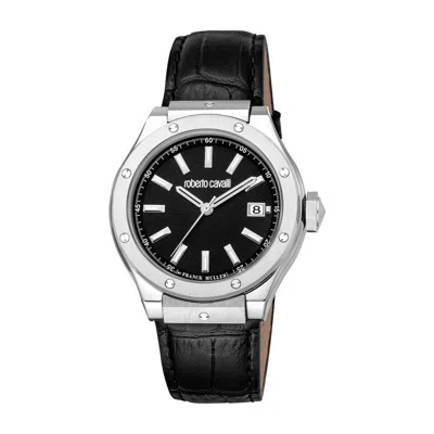 Roberto Cavalli Fashion Watch Quartz Black Dial Men's Watch Rv1g236l0031