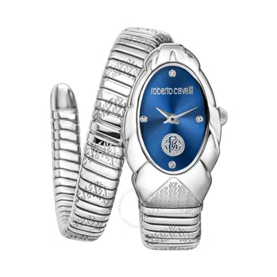 Roberto Cavalli Fashion Watch Quartz Blue Dial Ladies Watch Rc5l052m0015