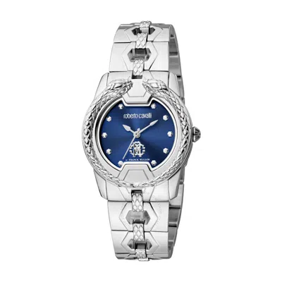Roberto Cavalli Fashion Watch Quartz Blue Dial Ladies Watch Rv1l168m0011