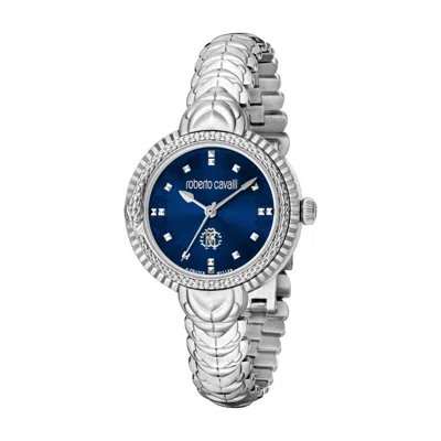 Roberto Cavalli Fashion Watch Quartz Blue Dial Ladies Watch Rv1l203m0041
