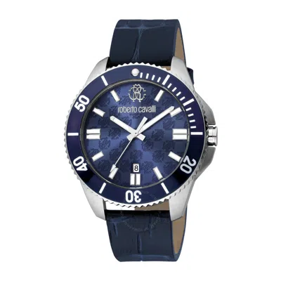 Roberto Cavalli Fashion Watch Quartz Blue Dial Men's Watch Rc5g013l0025