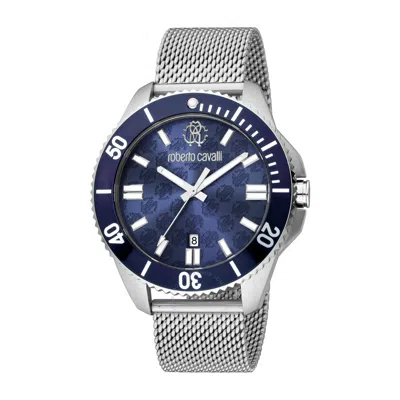 Roberto Cavalli Fashion Watch Quartz Blue Dial Men's Watch Rc5g013m0055