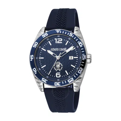 Roberto Cavalli Fashion Watch Quartz Blue Dial Men's Watch Rc5g018p0025