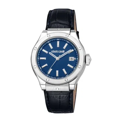 Roberto Cavalli Fashion Watch Quartz Blue Dial Men's Watch Rv1g236l0021