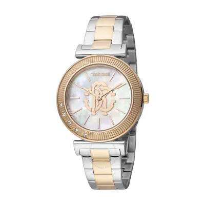 Roberto Cavalli Fashion Watch Quartz Ladies Watch Rc5l004m0095 In Two Tone  / Gold Tone / Mop / Mother Of Pearl / Rose / Rose Gold Tone