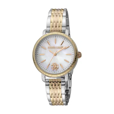 Roberto Cavalli Fashion Watch Quartz Ladies Watch Rc5l034m0105 In Two Tone  / Gold Tone / Mop / Mother Of Pearl / Rose / Rose Gold Tone