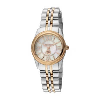 Roberto Cavalli Fashion Watch Quartz Ladies Watch Rc5l035m0105 In Two Tone  / Gold Tone / Mop / Mother Of Pearl / Rose / Rose Gold Tone